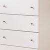 Ashley Twik Tall Dresser Chest | 5 Storage Drawers White Molded Trim Details BM332907