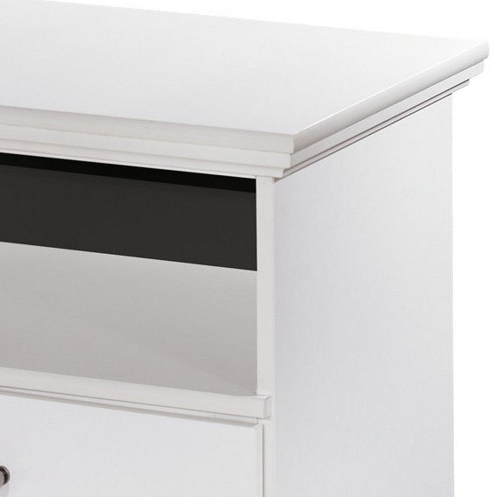 Ashley Twik Nightstand | 1 Storage Drawers | 24’’ White Molded Trim Details BM332908