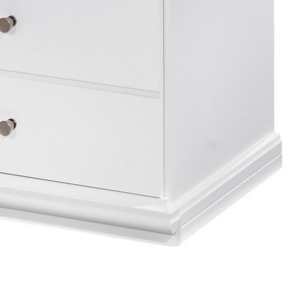 Ashley Twik Nightstand | 1 Storage Drawers | 24’’ White Molded Trim Details BM332908