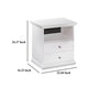 Ashley Twik Nightstand | 1 Storage Drawers | 24’’ White Molded Trim Details BM332908