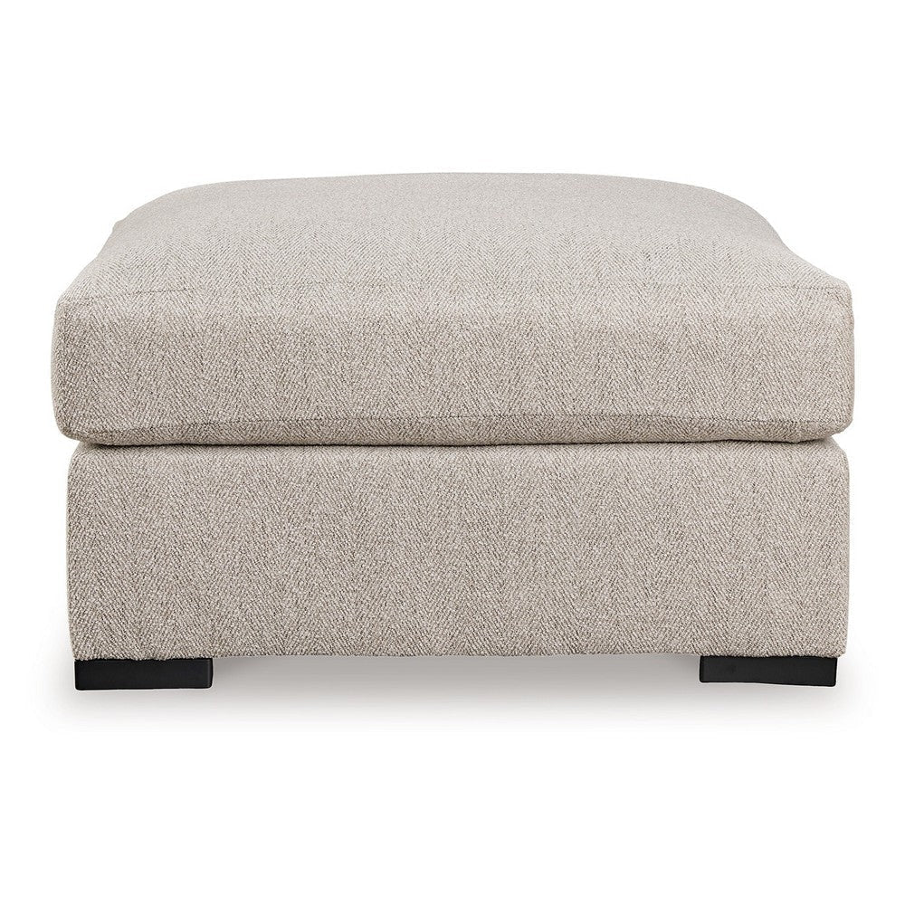 Ashley Balli Accent Ottoman Footrest | 42’’ Square | Warm Beige Polyester BM332917