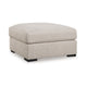 Ashley Balli Accent Ottoman Footrest | 42" Square | Warm Beige Polyester