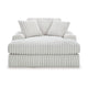 Ashley Peno Oversized Lounge Chaise | USB | Light Gray Jumbo Cord Polyester BM332920