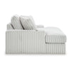 Ashley Peno Oversized Lounge Chaise | USB | Light Gray Jumbo Cord Polyester BM332920