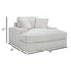 Ashley Peno Oversized Lounge Chaise | USB | Light Gray Jumbo Cord Polyester BM332920