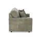 Ashley Timu Loveseat | 63’’ Light Gray Polyester | Track Armrests | 2 Pillows BM332933