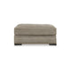 Ashley Golo Accent Ottoman | 43’’ | Taupe Gray Polyester | Nailhead Trim BM332934