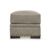 Ashley Golo Accent Ottoman | 43’’ | Taupe Gray Polyester | Nailhead Trim BM332934