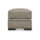 Ashley Golo Accent Ottoman | 43’’ | Taupe Gray Polyester | Nailhead Trim BM332934