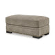 Ashley Golo Accent Ottoman | 43’’ | Taupe Gray Polyester | Nailhead Trim BM332934