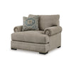 Ashley Golo Accent Armchair | Throw Pillow | 44’’ Taupe Gray | Nailhead Trim BM332935