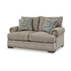 Ashley Golo Loveseat | 72’’ | 2 Accent Pillows | Gray Fabric | Nailhead Trim BM332936
