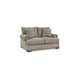 Ashley Golo Loveseat | 72" | 2 Accent Pillows | Gray Fabric | Nailhead Trim