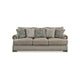 Ashley Golo Sofa | 5 Accent Pillows | 97’’ Taupe Gray Fabric | Nailhead Trim BM332937