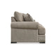 Ashley Golo Sofa | 5 Accent Pillows | 97’’ Taupe Gray Fabric | Nailhead Trim BM332937