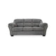 Ashley Lasy Sofa | Black Nailhead Trim and Dark Gray Polyester | Flared Arms BM332940