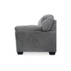 Ashley Lasy Sofa | Black Nailhead Trim and Dark Gray Polyester | Flared Arms BM332940