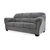 Ashley Lasy Sofa | Black Nailhead Trim and Dark Gray Polyester | Flared Arms BM332940