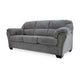 Ashley Lasy Sofa | Black Nailhead Trim and Dark Gray Polyester | Flared Arms BM332940
