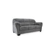 Ashley Lasy Sofa | Black Nailhead Trim and Dark Gray Polyester | Flared Arms