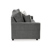 Ashley Ratty Sofa | 86’’ Gray Polyester | Welt Trims | 2 Accent Throw Pillows BM332944