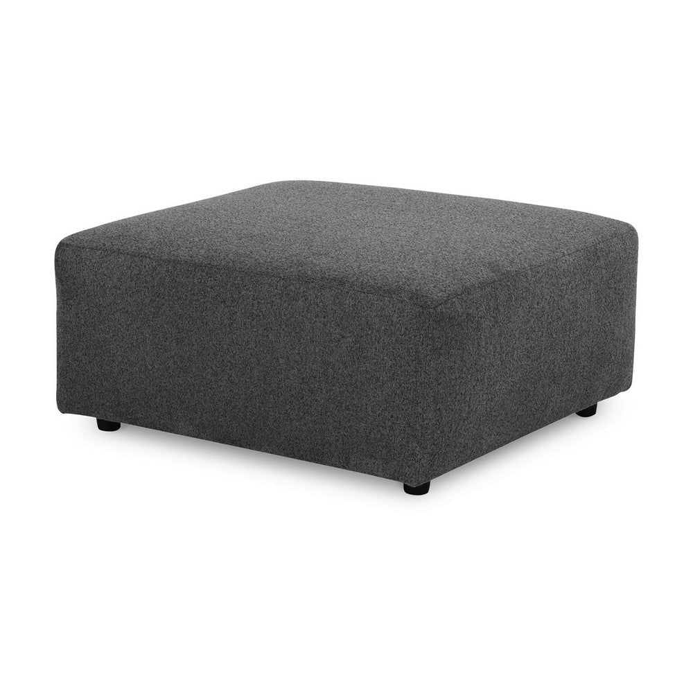 Ashley Felo Square Accent Ottoman | 39’’ | Dark Gray Polyester Cushioned BM332948