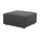 Ashley Felo Square Accent Ottoman | 39’’ | Dark Gray Polyester Cushioned BM332948