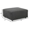 Ashley Felo Square Accent Ottoman | 39’’ | Dark Gray Polyester Cushioned BM332948