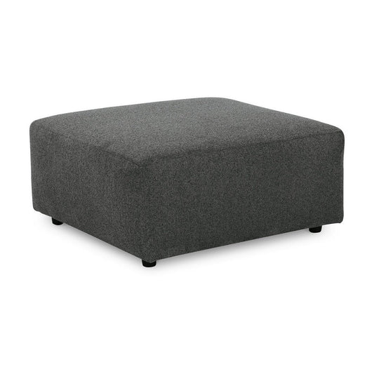 Ashley Felo Square Accent Ottoman | 39" | Dark Gray Polyester Cushioned