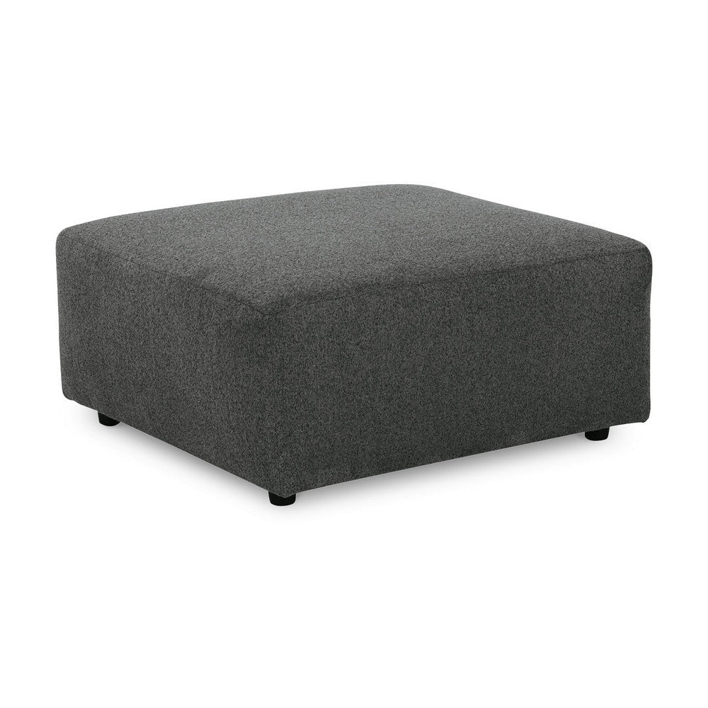 Ashley Felo Square Accent Ottoman | 39" | Dark Gray Polyester Cushioned