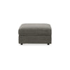 Ashley Fola Square Accent Ottoman | 37’’ Gray | Cupholders and Storage Top BM332950