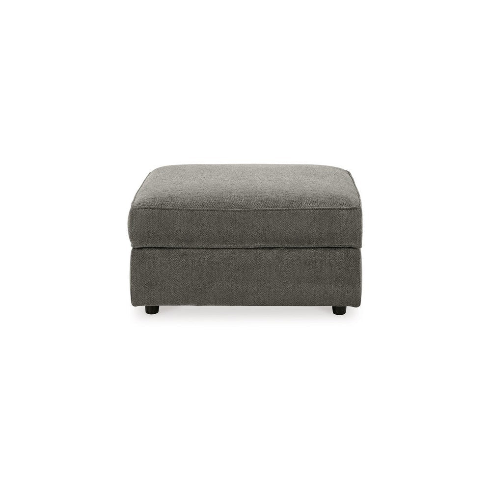 Ashley Fola Square Accent Ottoman | 37’’ Gray | Cupholders and Storage Top BM332950