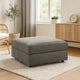 Ashley Fola Square Accent Ottoman | 37" Gray | Cupholders and Storage Top