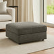 Ashley Fola Square Accent Ottoman | 37" Gray | Cupholders and Storage Top