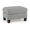Ashley Lebo Accent Ottoman | 31" Rectangular | Soft Gray Polyester Cushioned