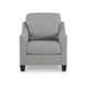 Ashley Lebo Accent Armchair | 34’’ | Sloped Armrests | Light Gray Polyester BM332955