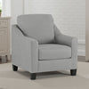 Ashley Lebo Accent Armchair | 34" | Sloped Armrests | Light Gray Polyester