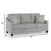 Ashley Lebo Queen Size Sofa Sleeper Bed | Gray | Bifold Memory Foam Mattress BM332956