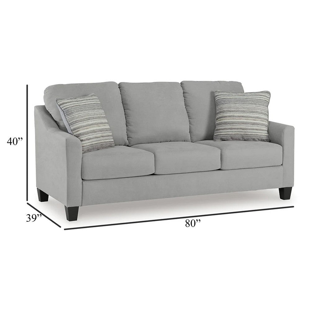 Ashley Lebo Queen Size Sofa Sleeper Bed | Gray | Bifold Memory Foam Mattress BM332956