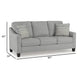 Ashley Lebo Queen Size Sofa Sleeper Bed | Gray | Bifold Memory Foam Mattress BM332956