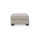 Ashley Joey Accent Ottoman | Soft Cushioned Beige Polyester | 36’’ Square BM332957