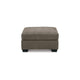 Ashley Joey Accent Ottoman | Soft Cushioned Brown Polyester | 36’’ Square