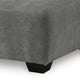 Ashley Dili Accent Ottoman | 40’’ Square | Jumbo Stitched Gray Polyester BM332960