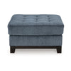 Ashley Maxo Accent Ottoman | 36’’ Square | Soft Tufted Rich Blue Polyester BM332961