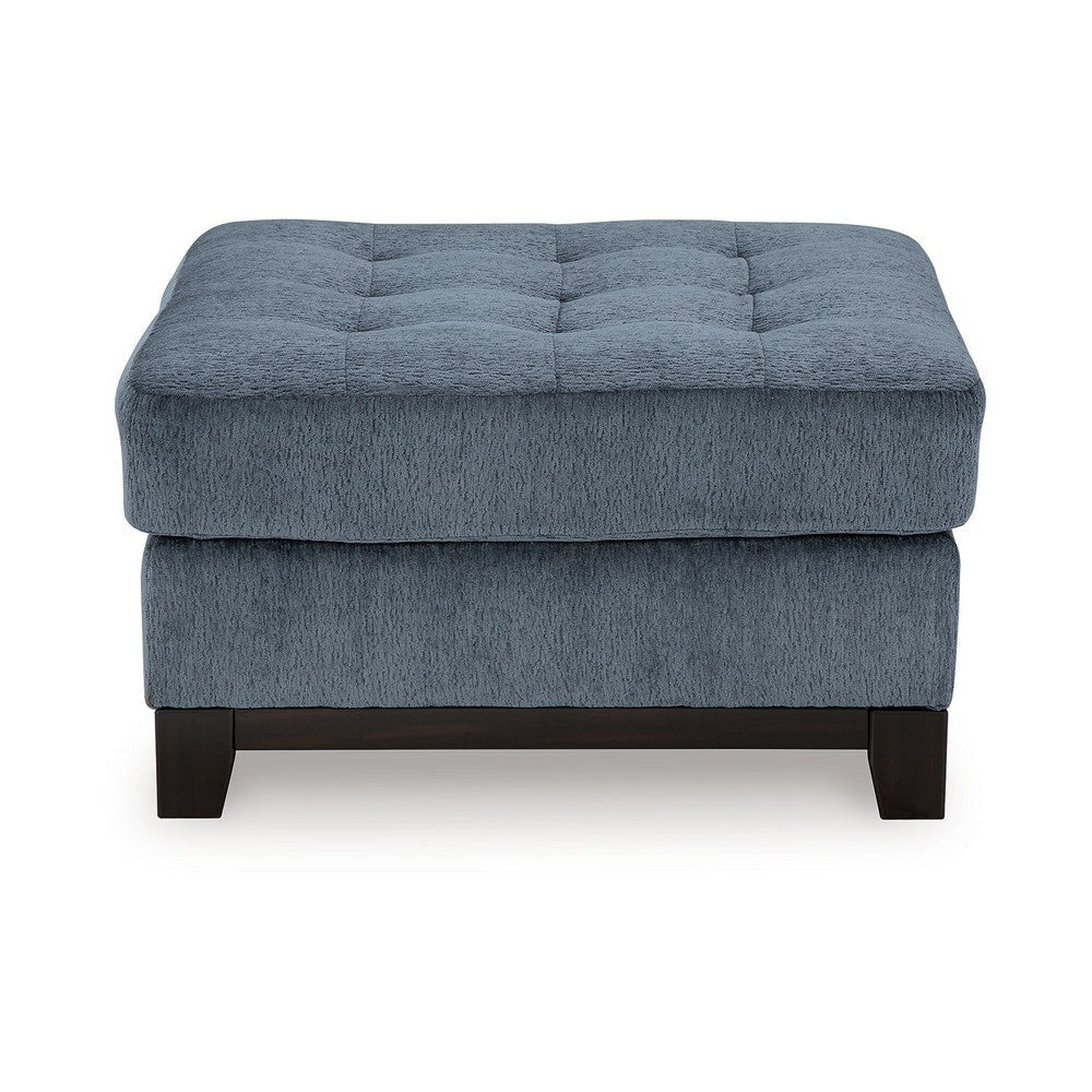 Ashley Maxo Accent Ottoman | 36’’ Square | Soft Tufted Rich Blue Polyester BM332961