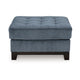 Ashley Maxo Accent Ottoman | 36’’ Square | Soft Tufted Rich Blue Polyester BM332961