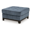 Ashley Maxo Accent Ottoman | 36’’ Square | Soft Tufted Rich Blue Polyester BM332961