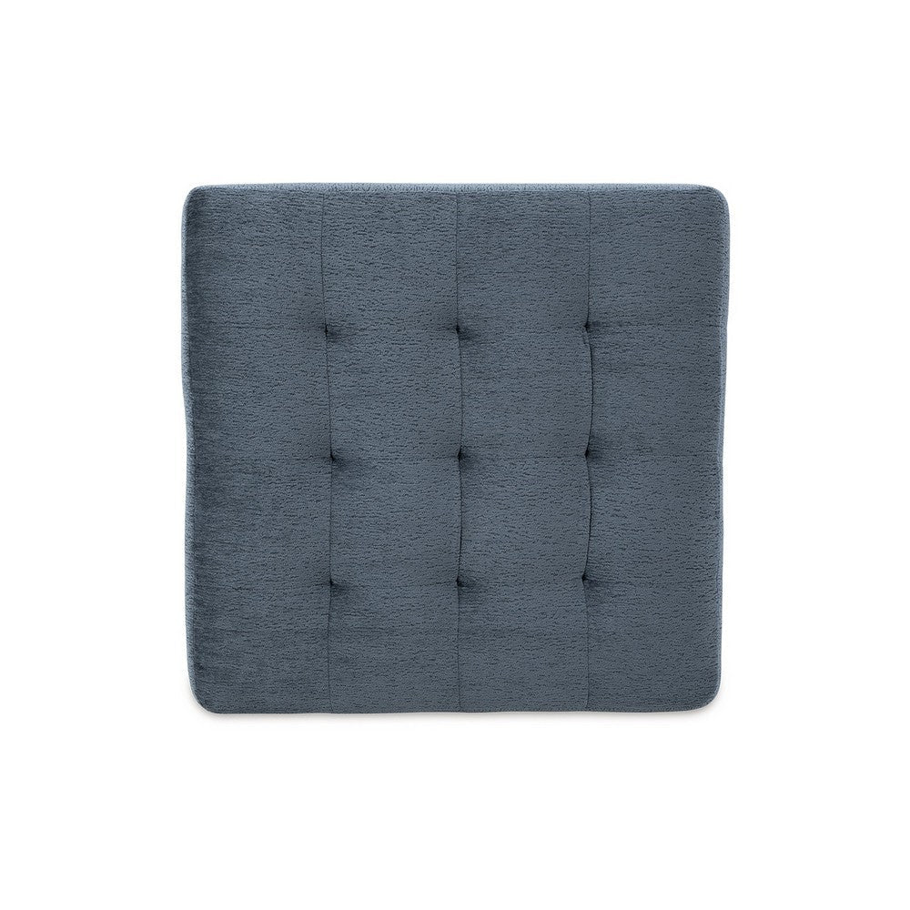 Ashley Maxo Accent Ottoman | 36’’ Square | Soft Tufted Rich Blue Polyester BM332961