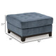 Ashley Maxo Accent Ottoman | 36’’ Square | Soft Tufted Rich Blue Polyester BM332961