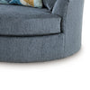 Ashley Maxo Accent Chair | 56’’ | 360 Swivel | 3 Accent Throw Pillows | Blue BM332962